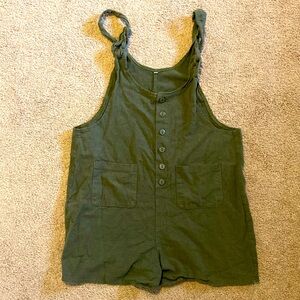 Linen Overall Romper